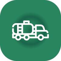 Tanker Truck Creative Icon Design vector