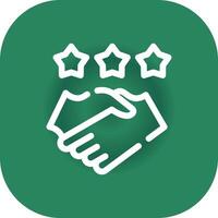 Game Handshake Creative Icon Design vector