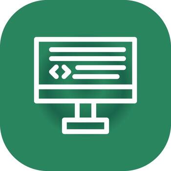 diseño de icono creativo de codificación vector