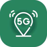 5G Creative Icon Design vector