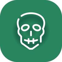 diseño de icono creativo de calavera vector