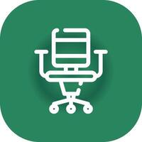 Office Chair Creative Icon Design vector