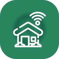 Smart Home Creative Icon Design vector