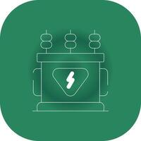 Power Transformer Creative Icon Design vector