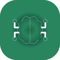 Neurons Circuit Creative Icon Design vector