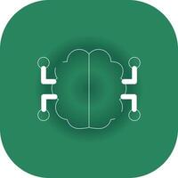 Neurons Circuit Creative Icon Design vector