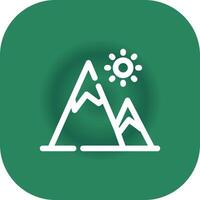 Mountain Creative Icon Design vector