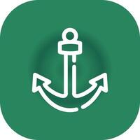 Anchor Creative Icon Design vector