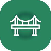 Bridge Creative Icon Design vector