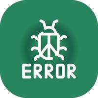 diseño de icono creativo de error vector