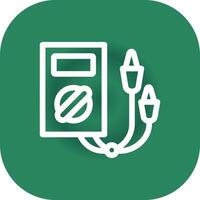 Electric Tester Creative Icon Design vector