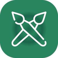 Brushes Creative Icon Design vector