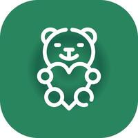 diseño de icono creativo de oso vector