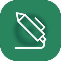 Light Pen Creative Icon Design vector