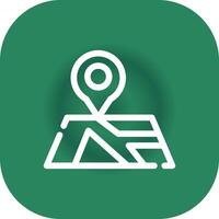 Map Creative Icon Design vector