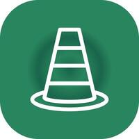 Traffic Cone Creative Icon Design vector