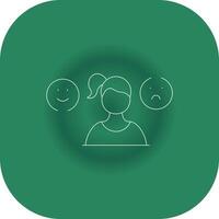 Bipolar Creative Icon Design vector