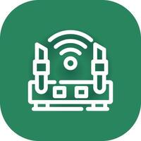 Wifi Router Creative Icon Design vector