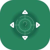 Glyph Gradient Circle Design vector