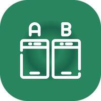 Ab Testing Creative Icon Design vector