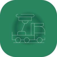 Ladder Truck Creative Icon Design vector