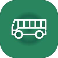 Bus Creative Icon Design vector