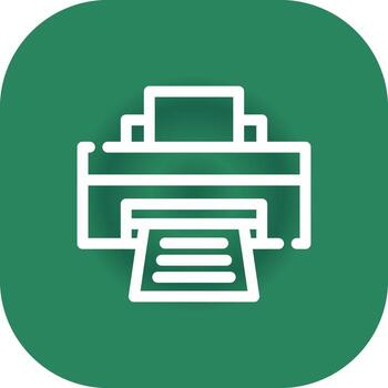 Printer Creative Icon Design vector