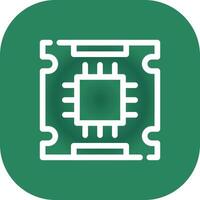 Processor Creative Icon Design vector