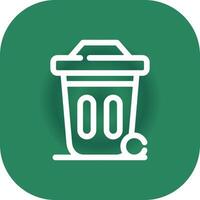 Dustbin Creative Icon Design vector