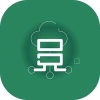 Cloud Storage Creative Icon Design vector