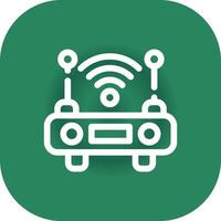 Wifi Router Creative Icon Design vector