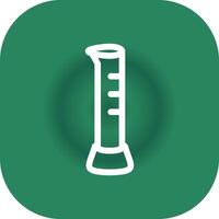 Graduated Cylinder Creative Icon Design vector