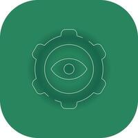 Eye Setting Creative Icon Design vector