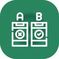 AB Testing Creative Icon Design vector