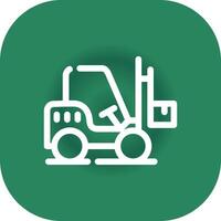 Forklift Creative Icon Design vector