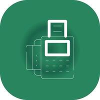 Card Machine Creative Icon Design vector