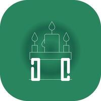 Candles Creative Icon Design vector