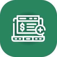 Bank Account Creative Icon Design vector