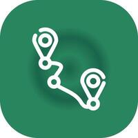 Tracking Creative Icon Design vector