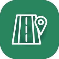 Road Location Creative Icon Design vector