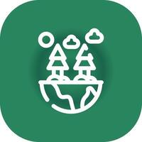 Green Environment Creative Icon Design vector