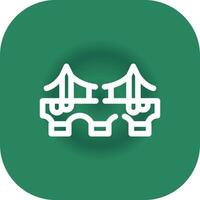 Bridge Creative Icon Design vector