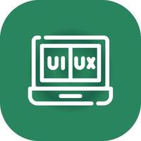 ui ux creativo icono diseño vector