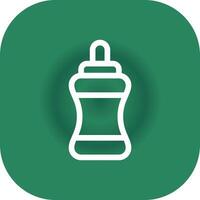 Water Bottle Creative Icon Design vector