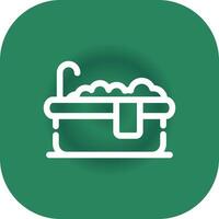 Bathtub Creative Icon Design vector