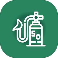 Oxygen Mask Creative Icon Design vector