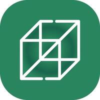 3d Cube Creative Icon Design vector