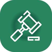 Gavel Creative Icon Design vector