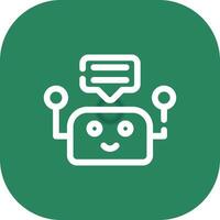 Chatbot Creative Icon Design vector