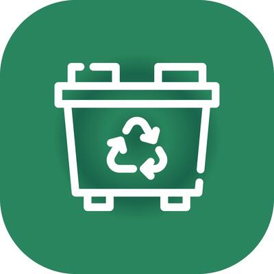 Recycling Bin Creative Icon Design